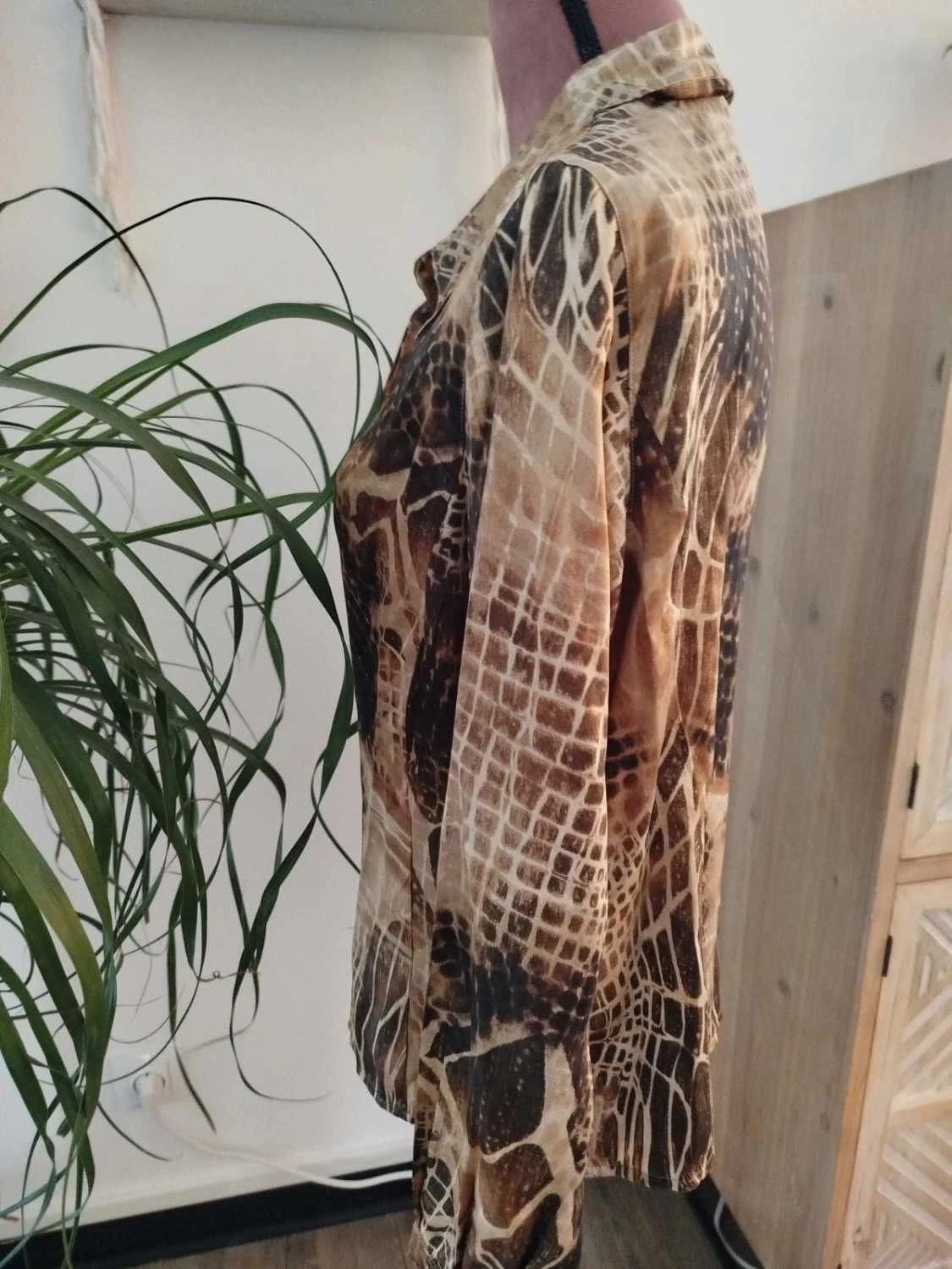 💗Marina Rinaldi Silk Shirt Women Size M / 38 – photo 5